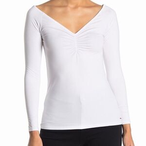 n:PHILANTHROPY Harriet ruched long sleeve top